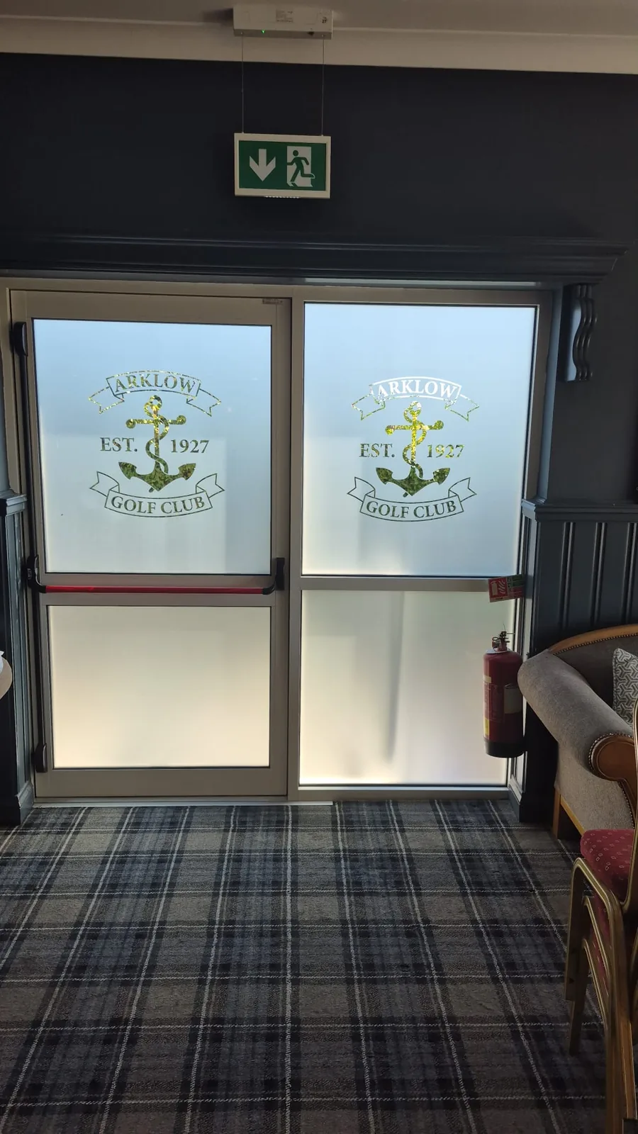 Commercial glass partition installation