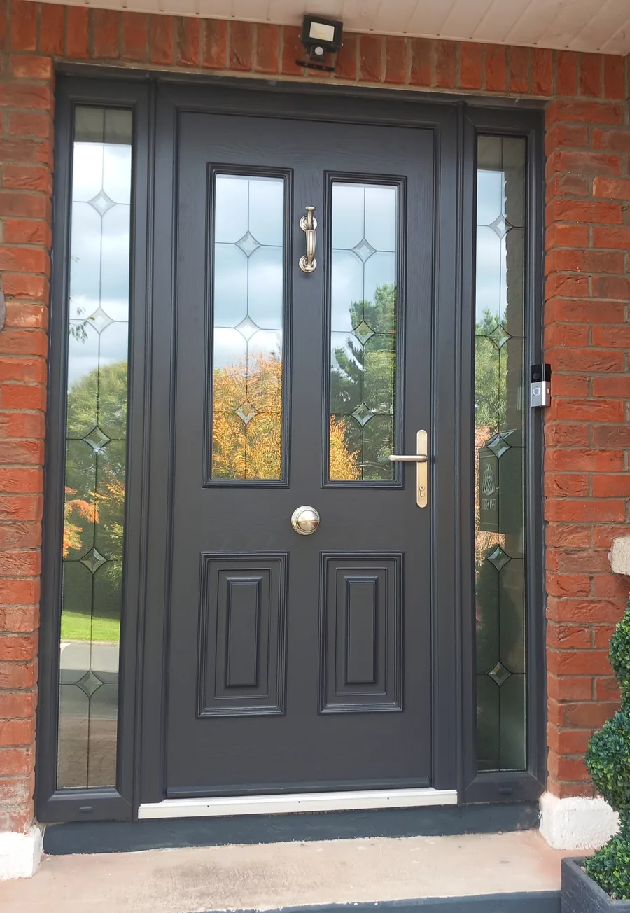 Composite front door fitted by O'Sullivan Glazing