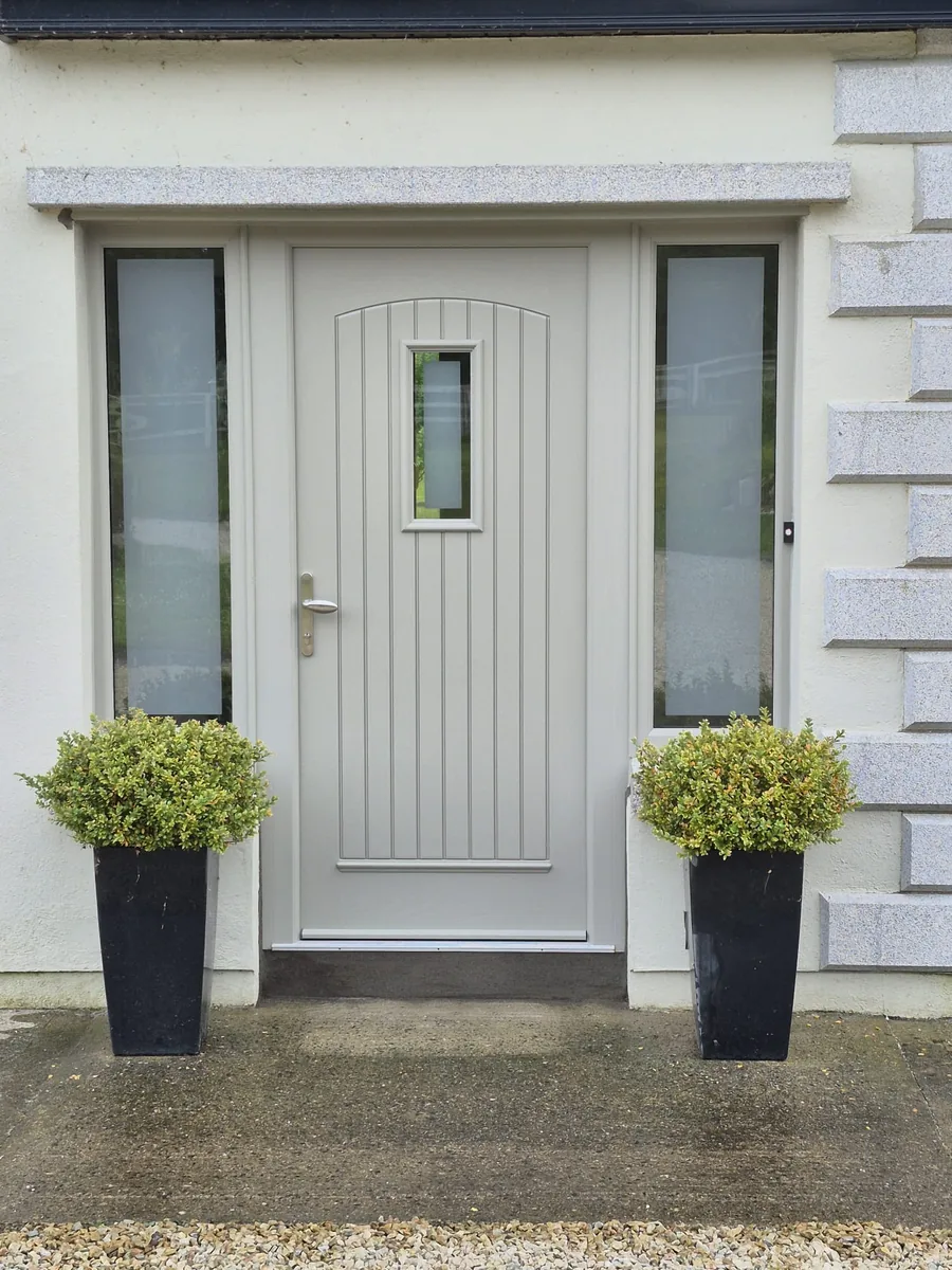 Composite front door installation