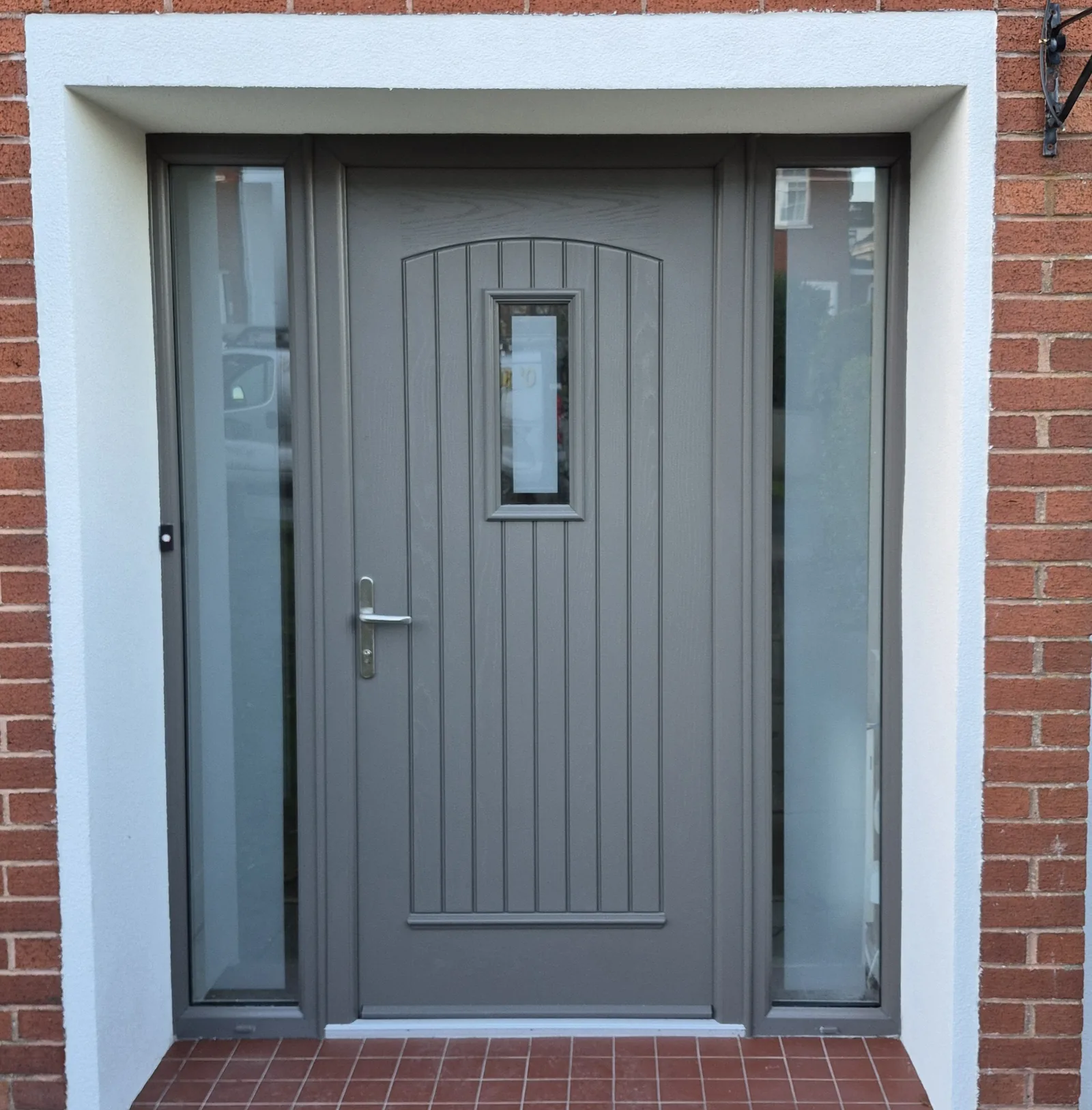 Composite front door fitted by O'Sullivan Glazing Systems