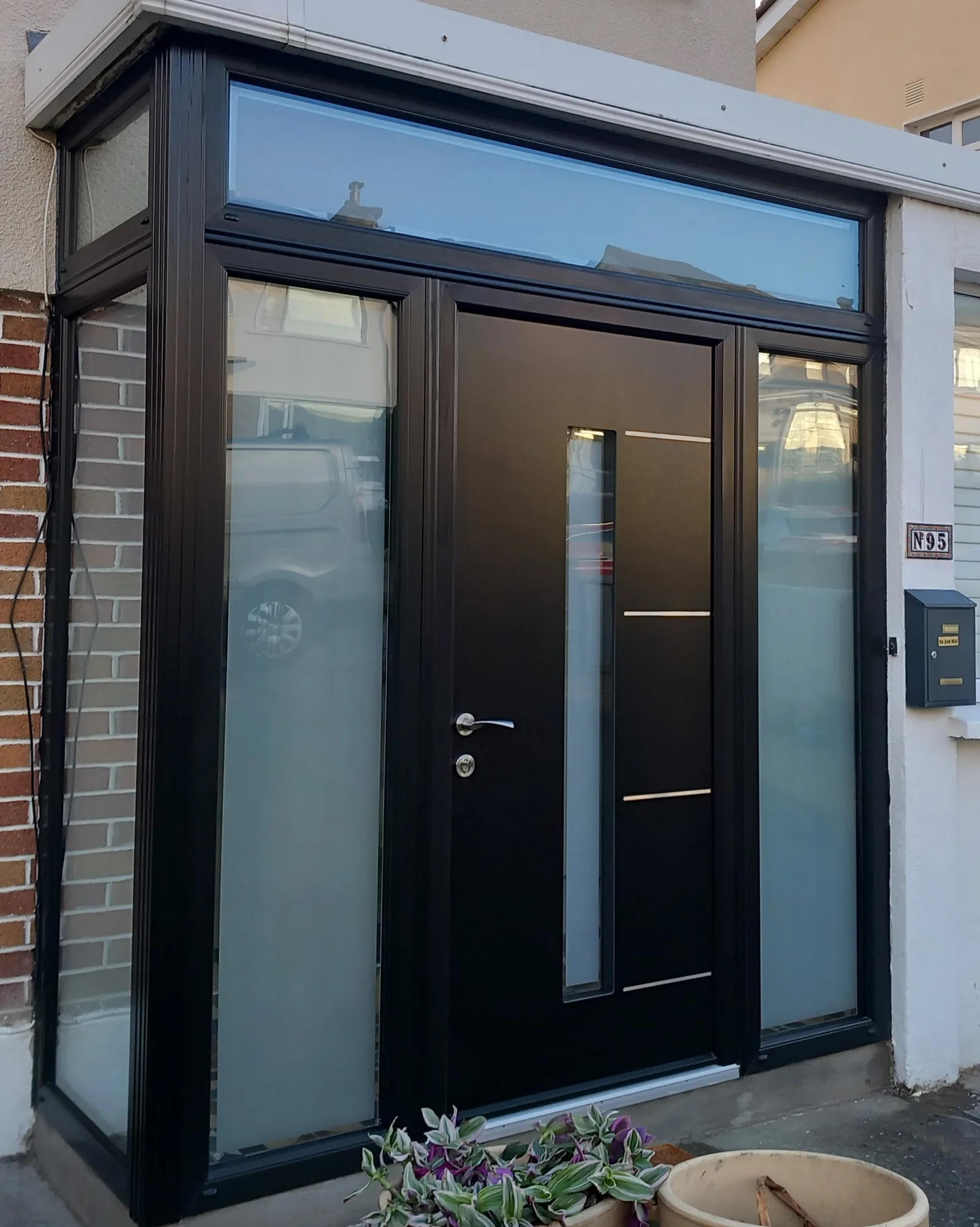 Front door with sidelights