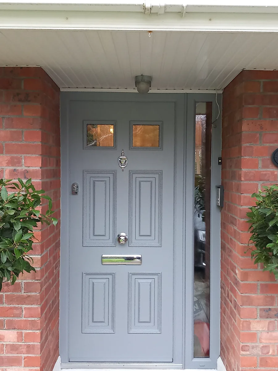 Composite front door fitted by O'Sullivan Glazing Systems